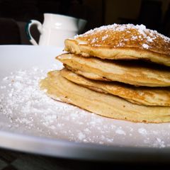 Soft fluffy pancakes A picture of Soft fluffy pancakes.