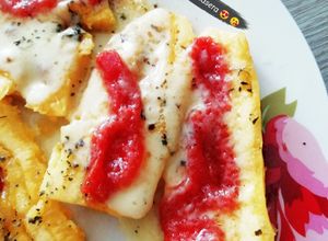 Una foto de Bocaditos de plátano maduro al microondas 😍🤤😋