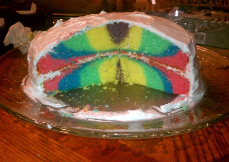 Rainbow Tie Dye Cake