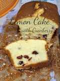 Lemon Cake + Cranberry