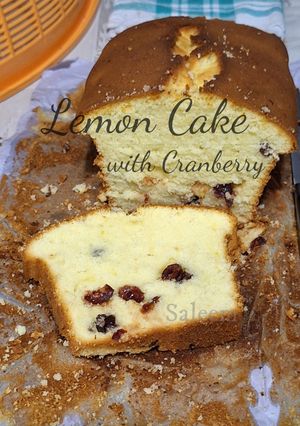 Foto resep Lemon Cake + Cranberry