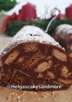 Schokoladen - Salami mit Spekulatius Rezepthauptbild