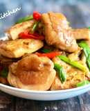蔥燒豆腐雞腿排 / 家常菜