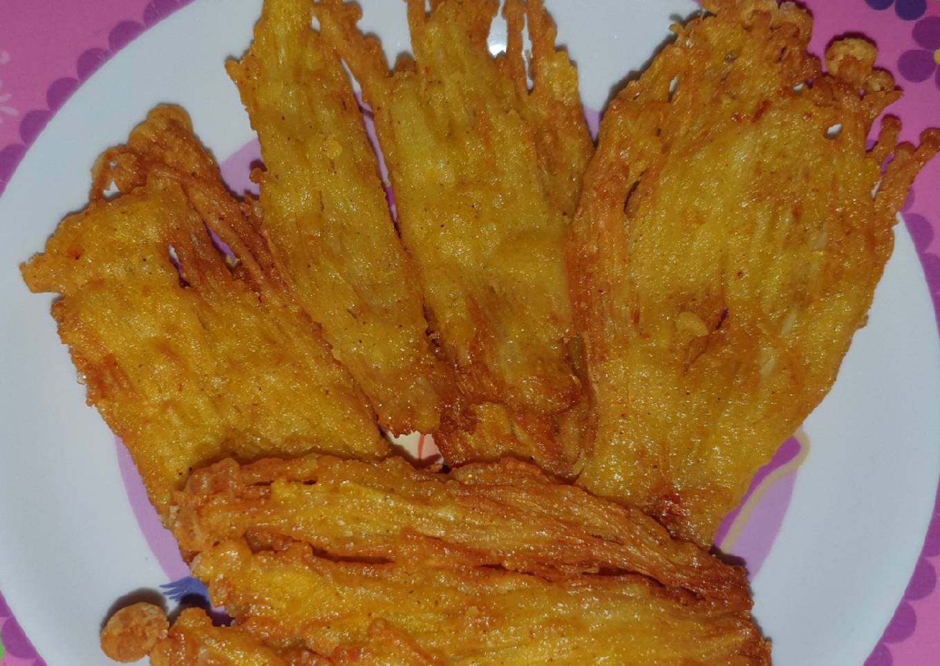 Jamur Enoki Krispi