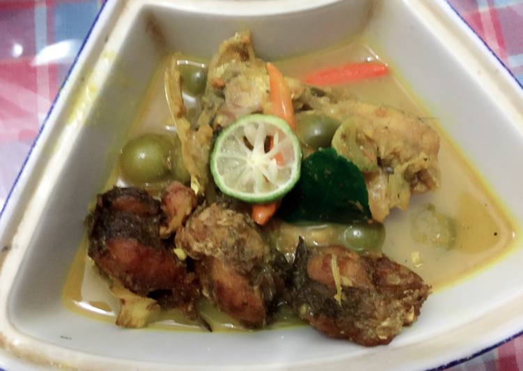 Cara mudah memasak Ikan gabus bumbu kuning 😋 yang praktis