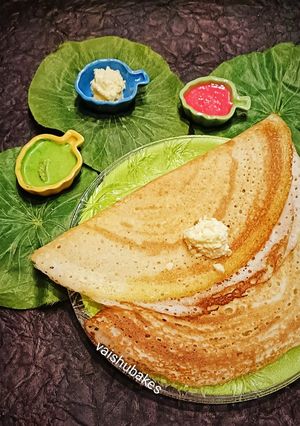 A picture of Davangere Benne Dosa / Butter Dosa.