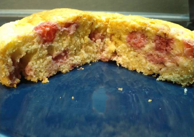 Gâteau fraise amande