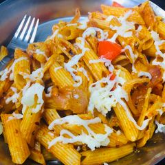 A picture of Italian pasta.