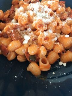 Una foto de Caracolas con chorizo