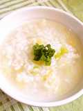 Chinese Rice Porridge Made with Uncooked Rice