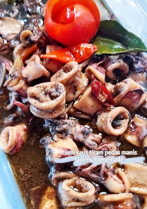 Foto resep Cumi saus tiram pedas manis