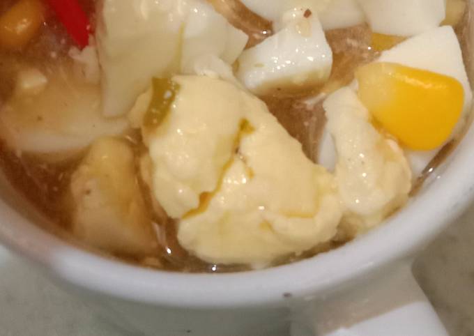Recipe of Perfect Knorr Hot and sour soup with egg