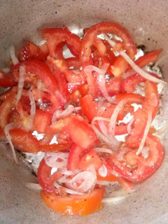 Una foto de Ensalada de tomate