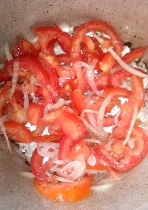 Una foto de Ensalada de tomate