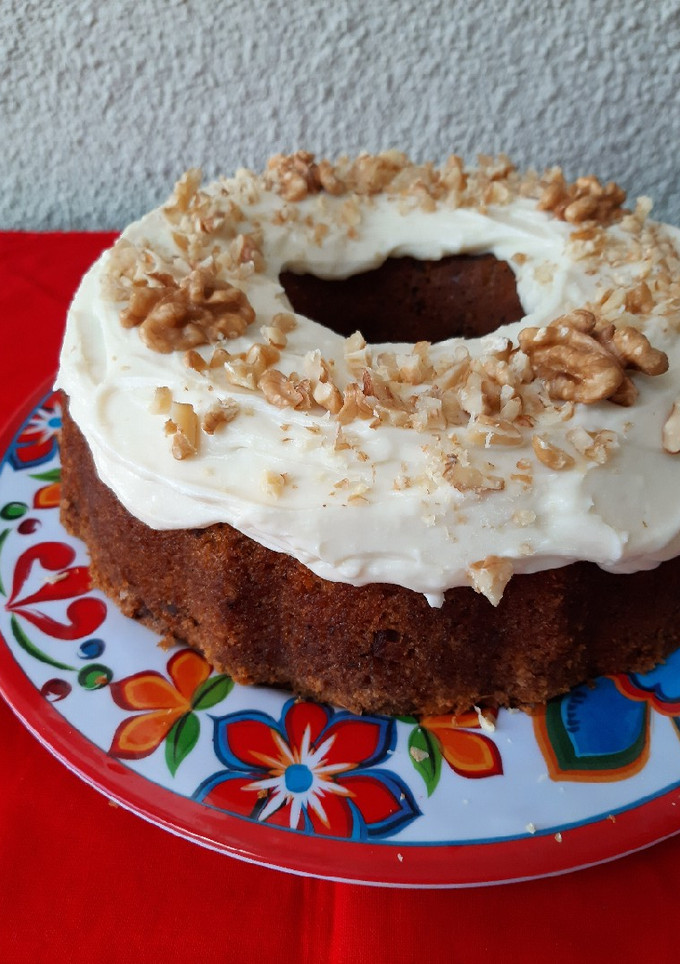 Una foto de Carrot Cake con nueces 🥕🥕