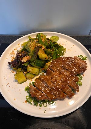 A picture of Francesco’s Crying Tiger Pork Chop.