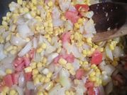 A picture of saute corn