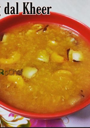 A picture of Moong dal payasam recipe.
