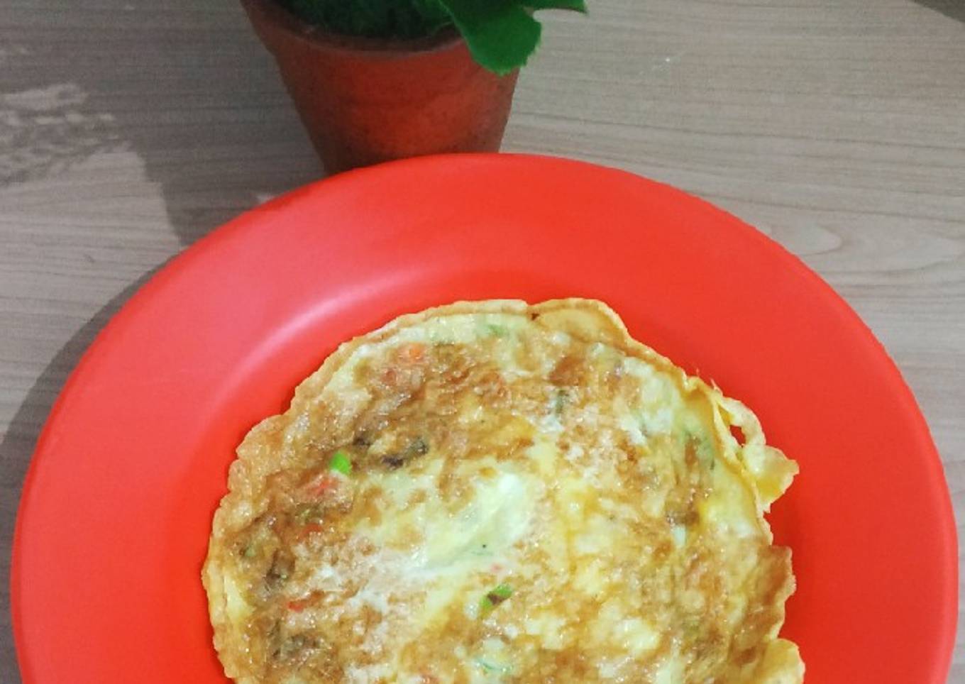 Telur dadar pedas