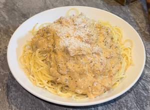 Pasta integral con champiñones y pollo Receta de Cuqui Bastida, Receta