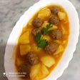 مرقة بطاطا مع كرات اللحم