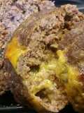 Spicy Cheddar Stuffed Mini Meatloafs
