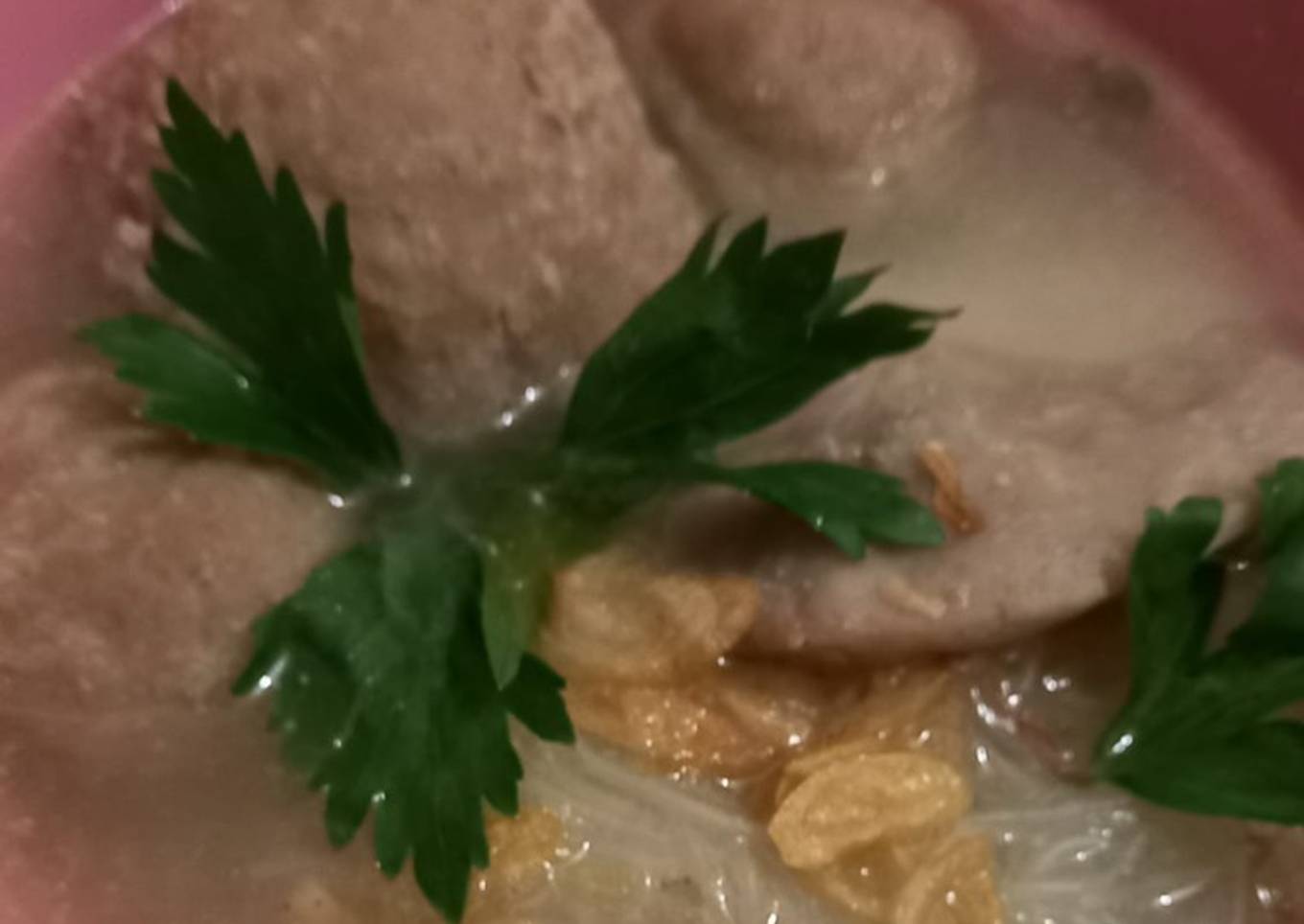 Bakso Kuah tanpa Daging Sapi