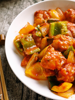 糖醋雞丁(免油炸) 的食譜成品照片