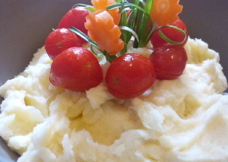 Resep Mash potato lembut dan kreami Anti Gagal