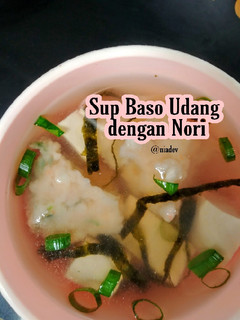 Foto resep Sup Baso Udang Nori