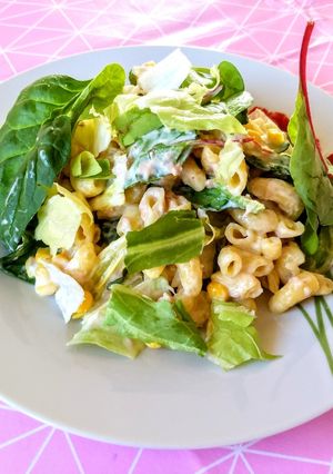 O poză a rețetei Salată rapidă de paste cu ton.