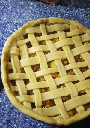Una foto de Tarta de manzana 🍏🍏🍏