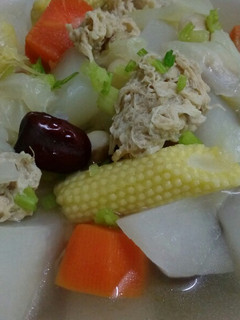 五彩白玉湯(全素) 的食譜成品照片