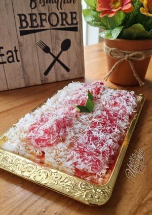 Foto resep Lapis Singkong Kukus "Merah Putih"