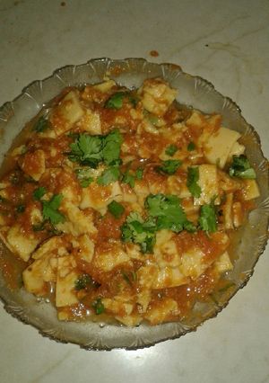 A picture of Patod ki subji.