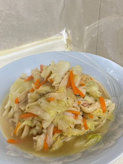 杏鮑菇炒高麗菜 的食譜成品照片