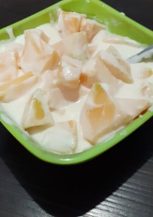 A picture of Creamy musk melon.