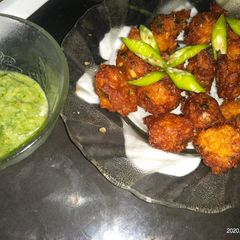 A picture of Sweet corn pakoda.