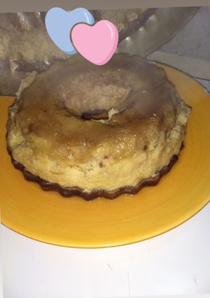 Una foto de Torta imposible 🥧🍮torta flan y chocolate 🍫😋