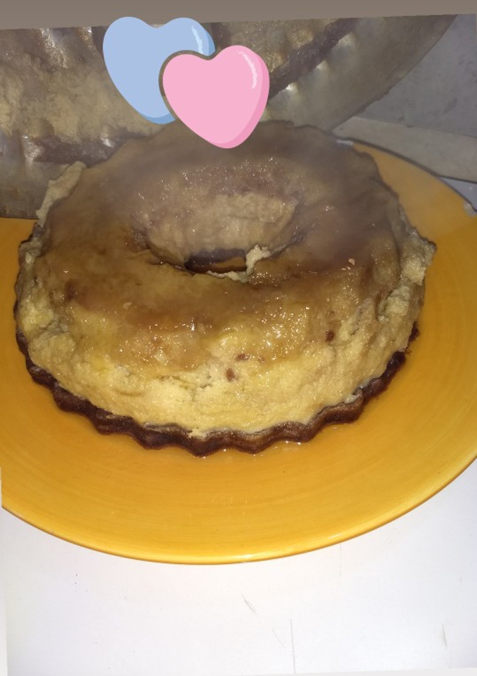 Una foto de Torta imposible 🥧🍮torta flan y chocolate 🍫😋