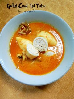 Foto resep Gulai cumi isi tahu