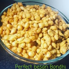 A picture of Perfect besan Boondi.
