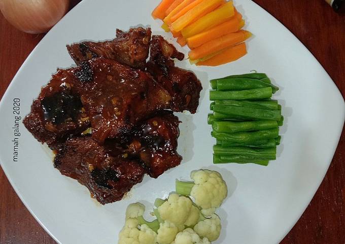 Bagaimana cara bikin Daging sapi bakar yang nagih banget