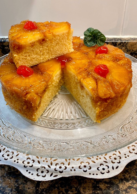 Una foto de Bizcocho de mantequilla y piña, sin horno!