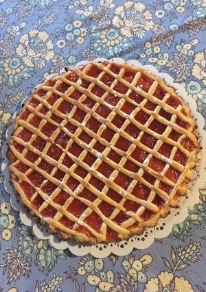 Una foto de Pastafrola de membrillo