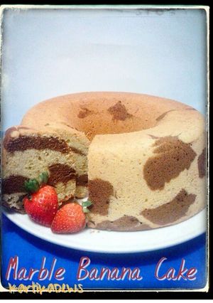 Foto resep MARBLE BANANA CAKE
