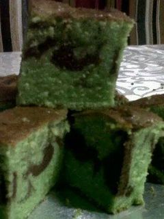Foto resep Marmer cake pandan