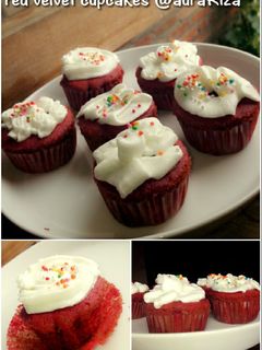 Foto resep red velvet cupcake