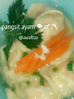 Foto resep Sup pangsit ayam wortel