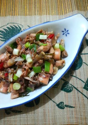 Foto resep Tumis Cumi Asin 🦑